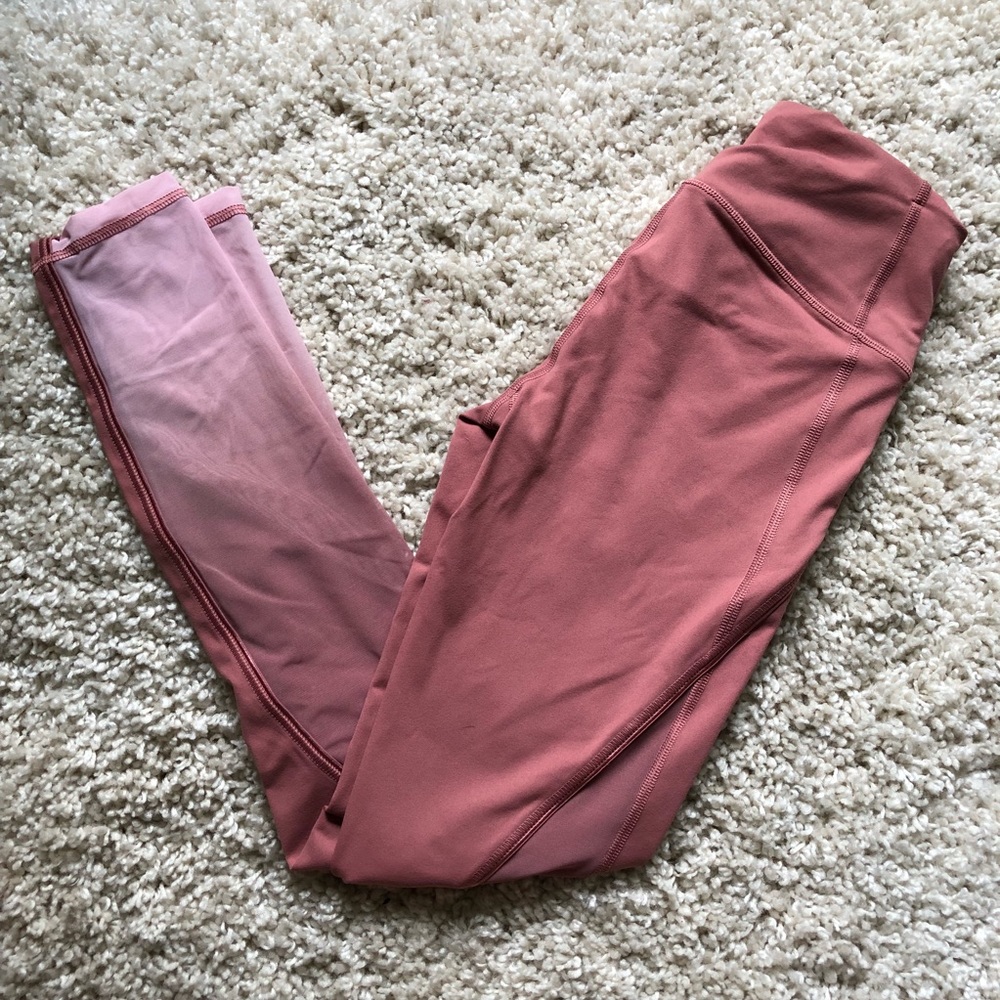 Pink ombré workout pants